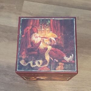 2 Beautiful Heavy St Nick Santa Nesting Boxes